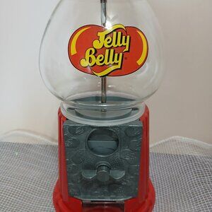 Jelly Belly Metal and Glass Tabletop Candy Dispenser-Bank